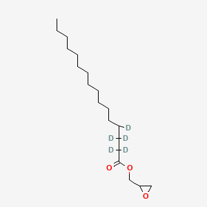 Chemical structure of Glycidyl Palmitate-d5