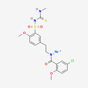 Chemical structure of Clamikalant sodium