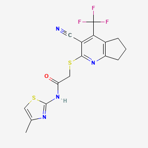 Chemical structure of Irestatin 9389