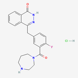 Chemical structure of KU 0058948 hydrochloride