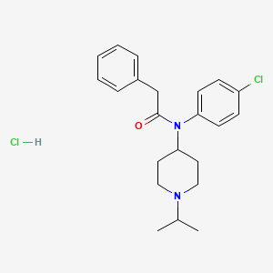 Chemical structure of Lorcainide HCl