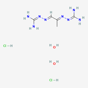 Chemical structure of Mitoguazone · 2HCl
