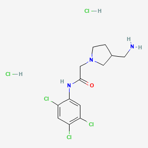 Chemical structure of NMDAR-TRPM4 blocker C19 dihydrochloride - FMP-A-02 | Aliudanexin