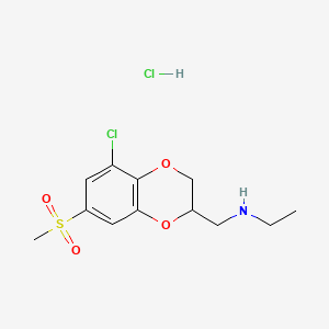 Chemical structure of NS 30678 hydrochloride