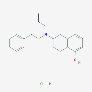 Chemical structure of (+/-)-PPHT hydrochloride