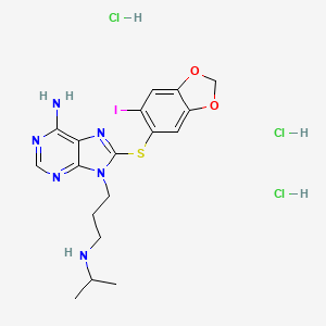 Chemical structure of PU-H71 trihydrochloride