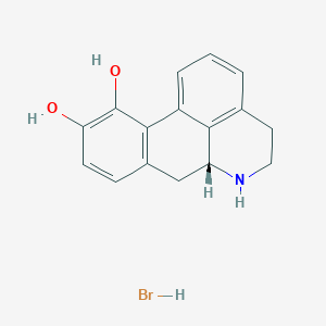 Chemical structure of R(-)-Norapomorphine hydrobromide