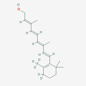 Chemical structure of Retinol-d5