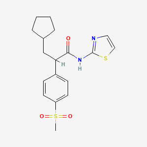 Chemical structure of RO 28-0450 - RO 28-1675, (±)-