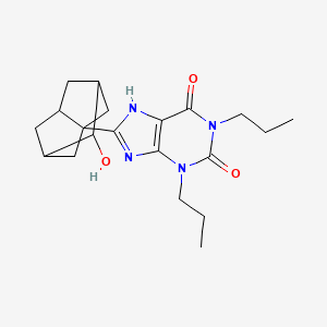 Chemical structure of Rolofylline metabolite M1-cis