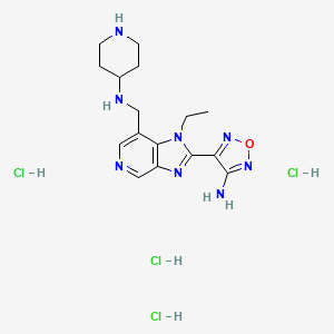 Chemical structure of SB 747651A - SB 747651 tetrahydrochloride