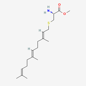 Chemical structure of S-Farnesyl-L-cysteine methyl ester