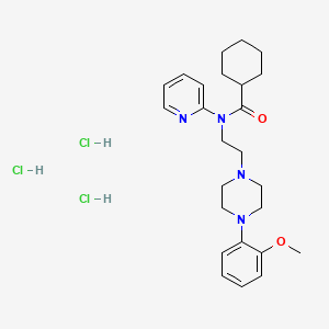 Chemical structure of WAY 100635 hydrochloride