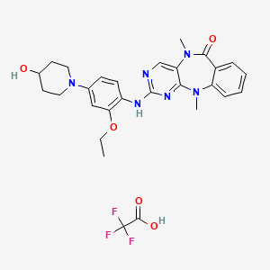 Chemical structure of XMD 8-92 trifluoroacetate