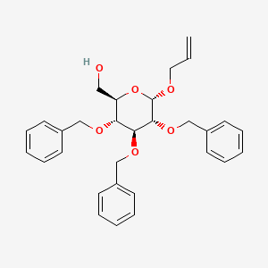Chemical structure of Allyl 2,3,4-tri-O-benzyl-A-D-glucopyranoside