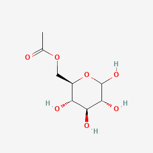 Chemical structure of 6-O-Acetyl-D-glucose