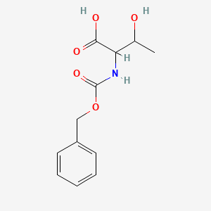 Chemical structure of ((Benzyloxy)carbonyl)-L-allothreonine