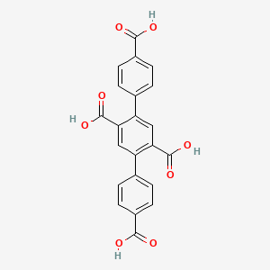 Chemical structure of (1,1':4',1"-Terphenyl)-2',4,4",5'-tetracarboxylic acid