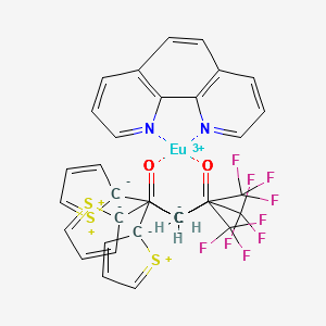 Chemical structure of (1,10-Phenanthroline)tris[4,4,4-trifluoro-1-(2-thienyl)-1,3-butanedionato]europium