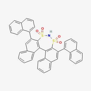 Chemical structure of (11bR)-2,6-di-1-naphthalenyl-3,3,5,5-tetraoxide-dinaphtho[2,1-d:1',2'-f][1,3,2]dithiazepine