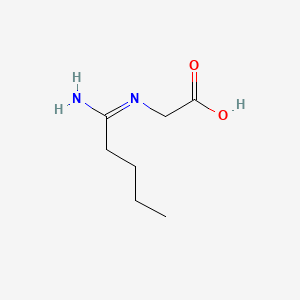 Chemical structure of (1-Iminopentyl)glycine