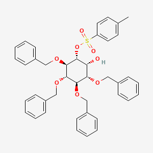 Chemical structure of 1,4,5,6-Tetra-O-benzyl-3-O-tosyl-DL-myo-inositol