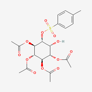 Chemical structure of 1,4,5,6-Tetra-O-acetyl-3-O-tosyl-myo-inositol