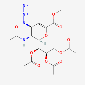 Chemical structure of Zanamivir Azide Triacetate Methyl Ester