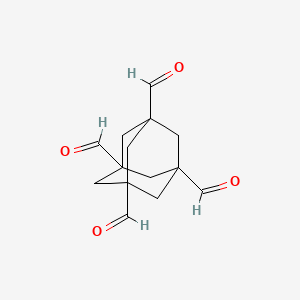 Chemical structure of Adamantane-1,3,5,7-tetracarbaldehyde