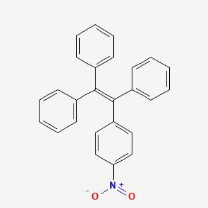 Chemical structure of Benzene, 1-nitro-4-(triphenylethenyl)-