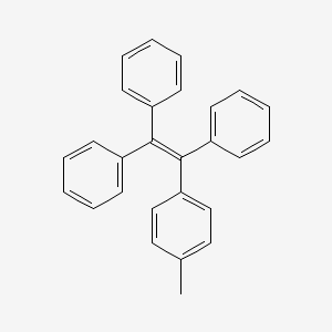 Chemical structure of (2-(P-tolyl)ethene-1,1,2-triyl)tribenzene