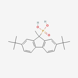 Chemical structure of (2,7-di-tert-Butyl-9-methyl-9H-fluoren-9-yl)phosphonic acid