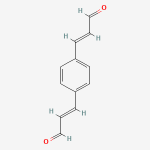 Chemical structure of (2E,2'E)-3,3'-(1,4-Phenylene)diacrylaldehyde