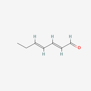 Chemical structure of Hepta-2,4-dienal