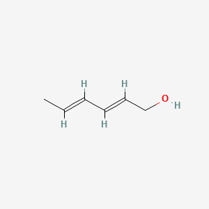 Chemical structure of (2E,4E)-Hexa-2,4-dien-1-ol