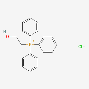Chemical structure of (2-Hydroxyethyl)triphenylphosphonium chloride