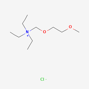 Chemical structure of (2-Methoxyethoxymethyl)triethylammonium Chloride