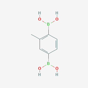 Chemical structure of (2-Methyl-1,4-phenylene)diboronic acid