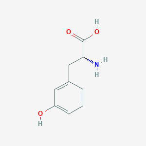 Chemical structure of (2R)-2-Amino-3-(3-hydroxyphenyl)propanoic acid