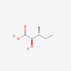 Chemical structure of Isoleucic acid, (-)-