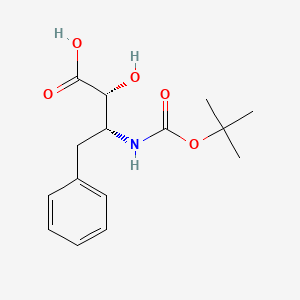 Chemical structure of (2R,3R)-3-(Boc-amino)-2-hydroxy-4-phenylbutyric acid