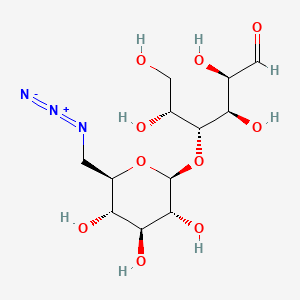 Chemical structure of 4-O-(6-Azido-6-deoxy-beta-D-glucopyranosyl)-D-glucose
