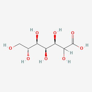 Chemical structure of Glucoheptanoic acid