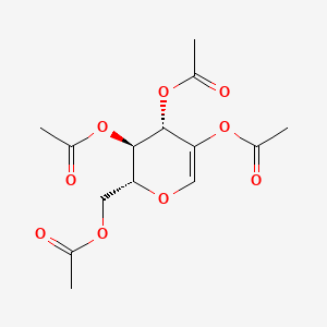 Chemical structure of (-)-Tetra-O-acetyl-2-hydroxyl-D-glucal
