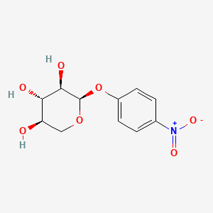 Chemical structure of p-Nitrophenyl alpha-D-xylopyranoside