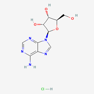 Chemical structure of Adenosine hydrochloride