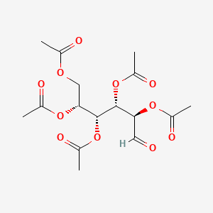 Chemical structure of 2,3,4,5,6-Penta-O-acetyl-D-glucose