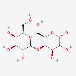 Chemical structure of alpha-D-Gal-(1->4)-alpha-D-Gal-OMe