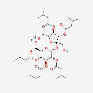 Chemical structure of 2,3,4,3',4'-Penta-O-isovaleryl-sucrose