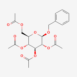Chemical structure of Benzyl 2,3,4,6-Tetra-O-acetyl-beta-D-Glucopyranoside